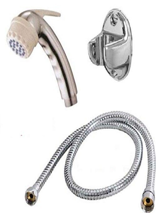Shruti 1175-1166 ABS Health Faucet Kit with Rubbit Cleaning System (Silver) - Image 1